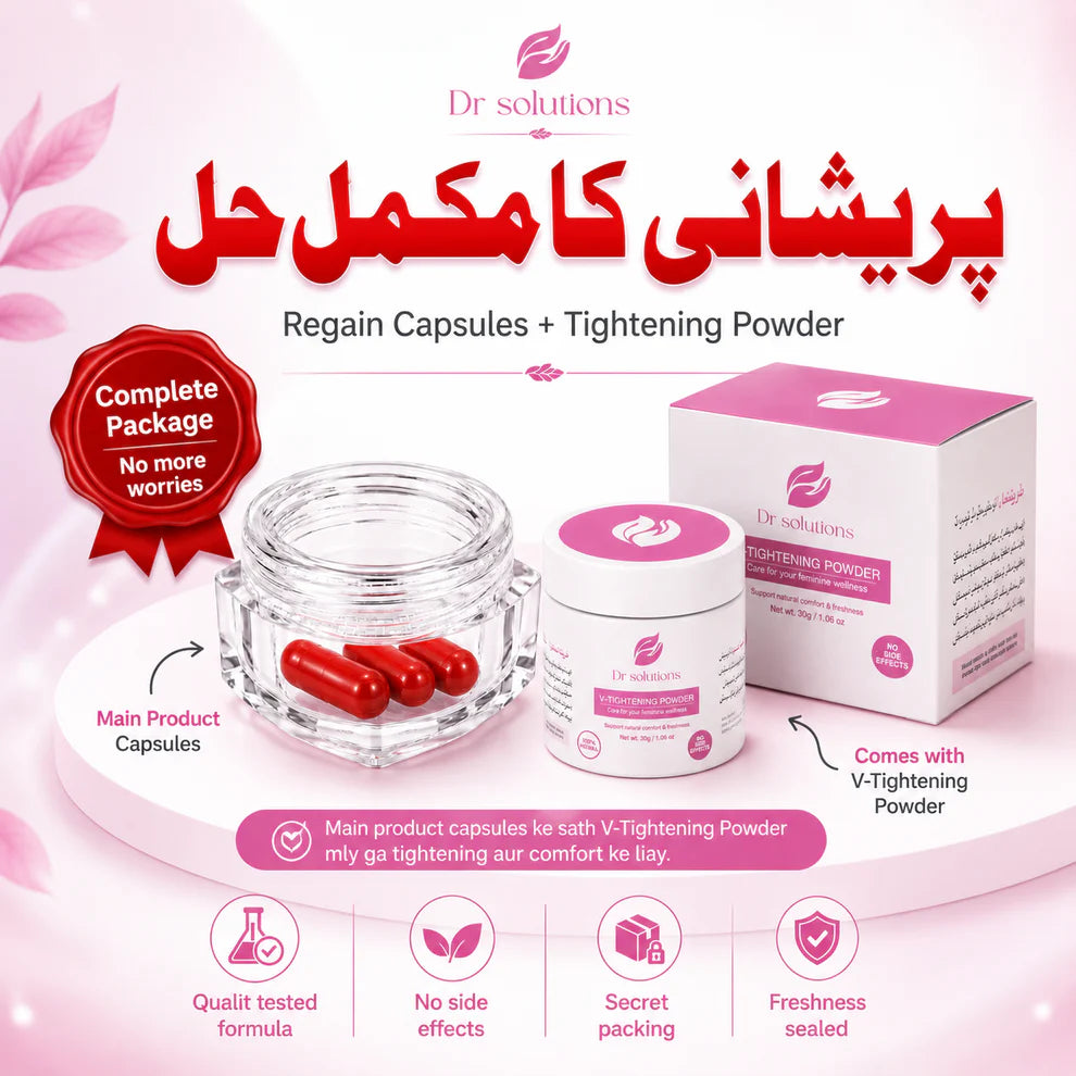 Dr Solutions ( Natural Bl**ding Again )+ V Tightening Powder ( 100% Safe & Privacy Ensured )